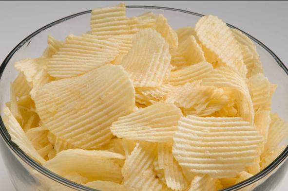 5. POTATO CHIPS!!! One of your favorite snacks may be giving you belly fat. Most potato chip brands are cooked in hydrogenated oils. This type of oil is called a trans fat. Trans fat is known to increase cholesterol, contribute to heart disease and increase weight.