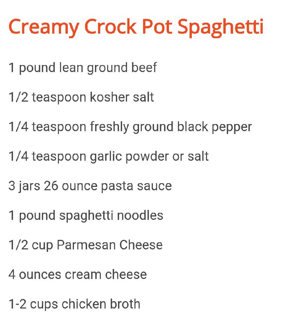 Creamy Crockpot Spaghetti 🍝🍅