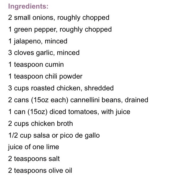 🍴Chicken White Bean Chili!🍴