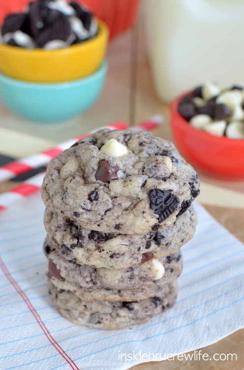 2. Chocolate chip cookies and cream cookies 