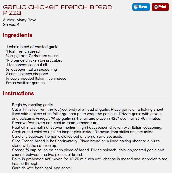 Garlic Chicken French Bread Pizza #tipIt