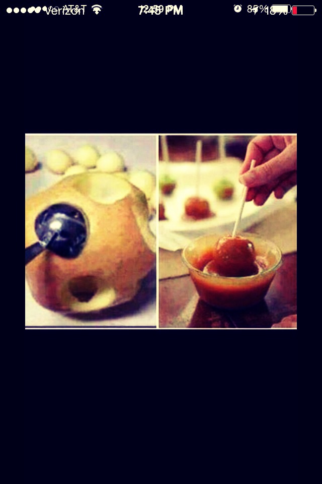 Mini Carmel apples!!