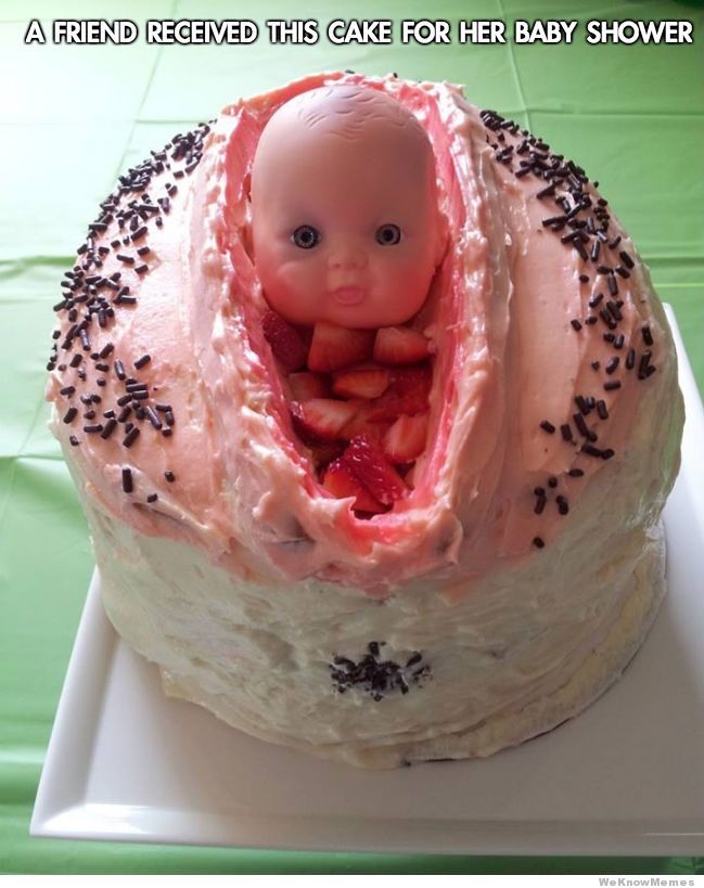 6 Hilarious Cake Ideas For A Baby Shower!!! Omg Beware!!