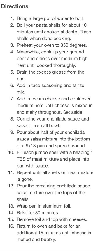 Mexican Stuffed Shells!