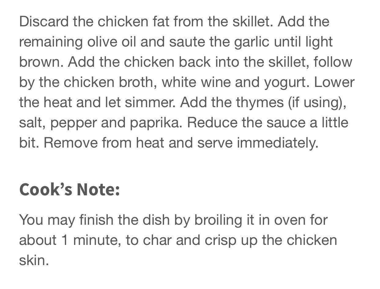 Creamy Garlic Chicken 