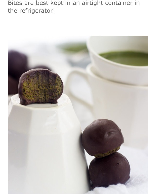 💚🍫Chocolate Covered Matcha Green Tea Energy Bites🍫💚