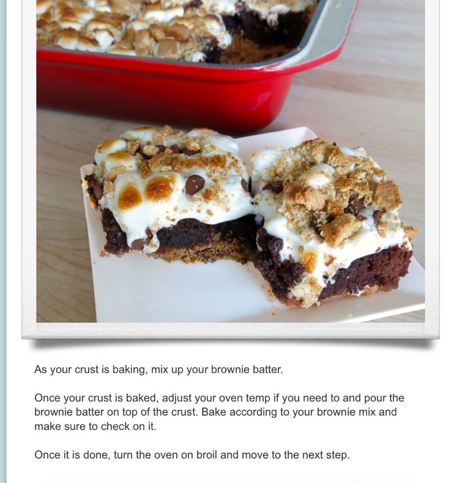 S'more Brownie Bars✨