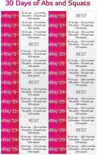 30 Days Abs & Booty Challenge For This Summer !