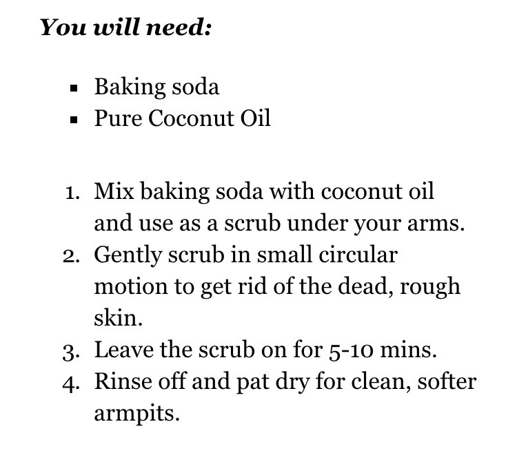 Underarm Lightening Scrub