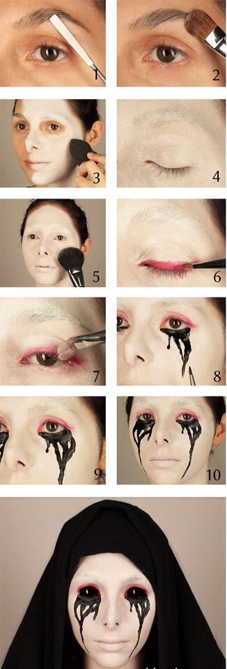 Easy Halloween Makeup Tutorials! #HalloweenTip