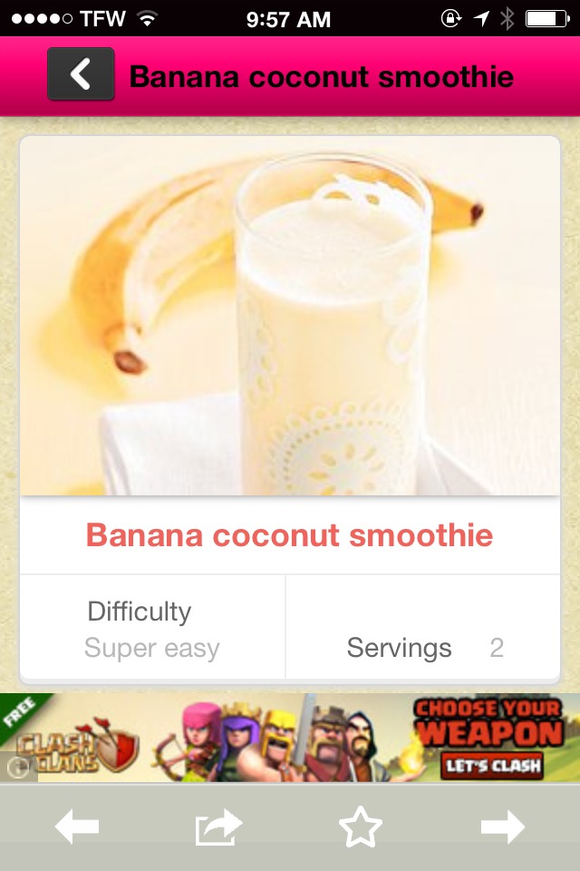 Banana Coconut Smoothie