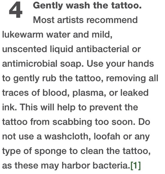 How To Care For A New Tattoo✨