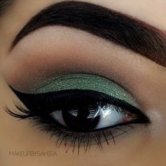 Beautiful Green Eye Shadow Look😍❤️✅