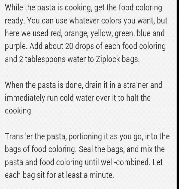 Rainbow Pasta With Parmesan Cheese Clouds! 