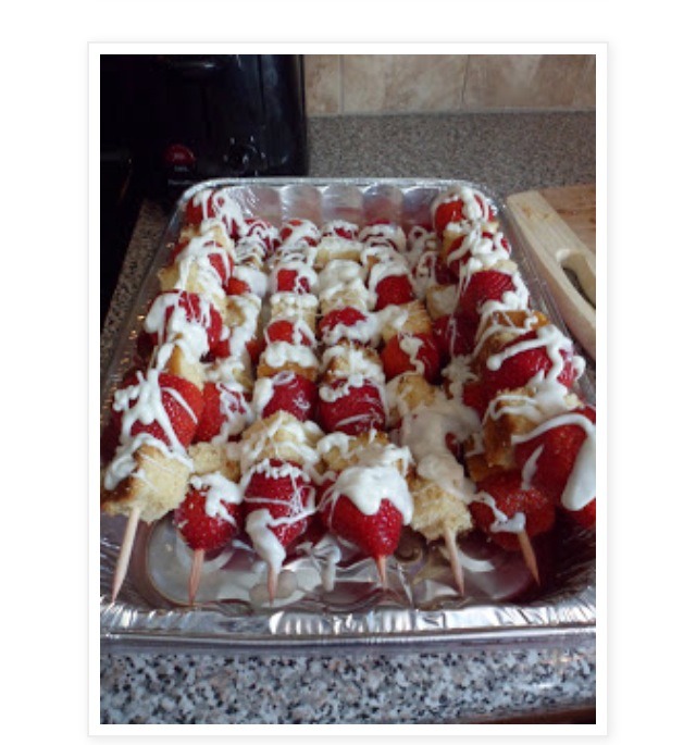 Strawberry Lemon Cake Kabob π