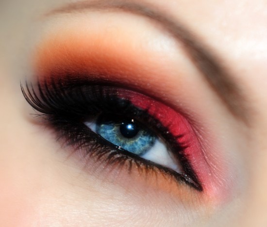 Red/Orange Eyeshadow Makeup🏮
