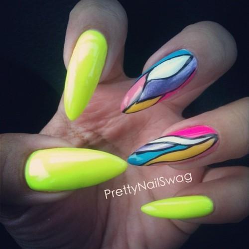 Pucci Inspired Nail Art