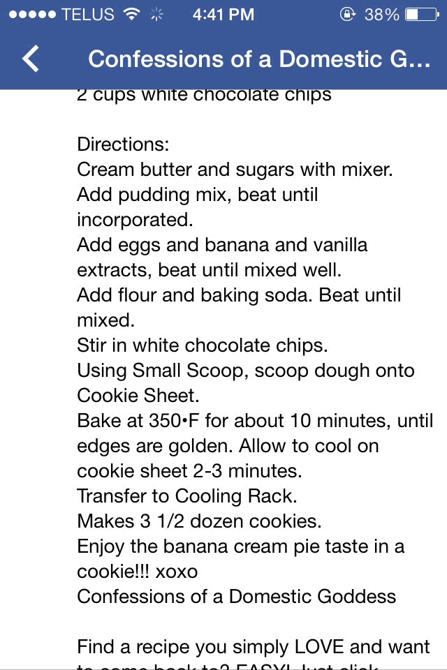 Banana Cream Pie Cookies