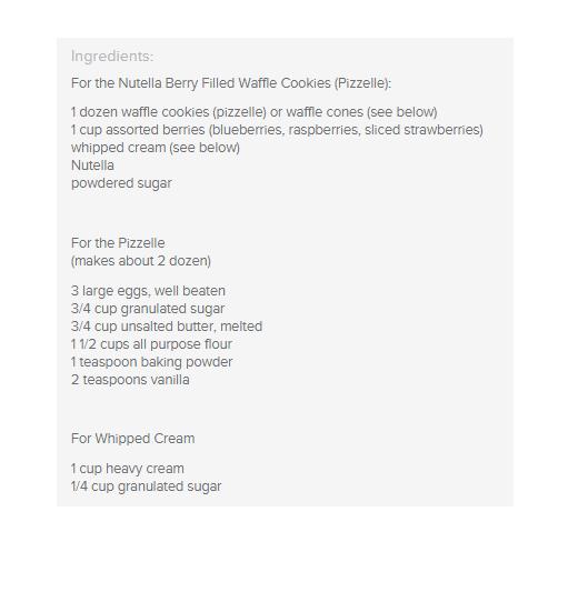 Easy Nutella Berry Filled Waffle Cookies♥♥♥♥