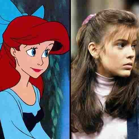 4. And Ariel was partially modeled after Alyssa Milano.