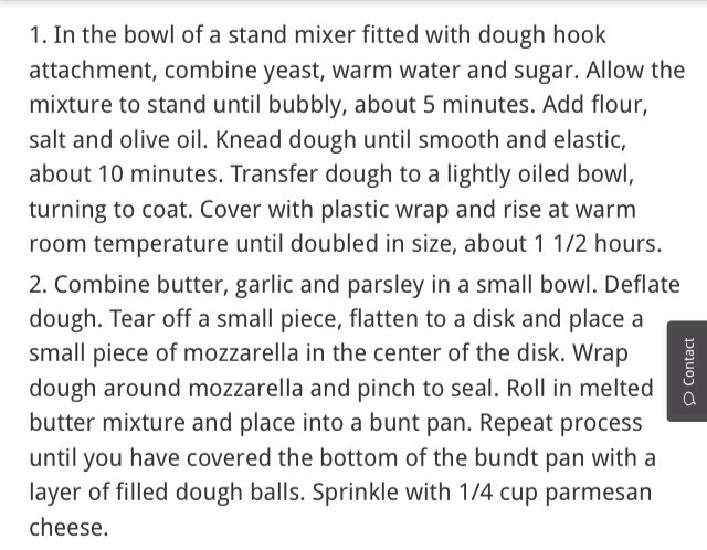 Stuffed Garlic Monkey Bread