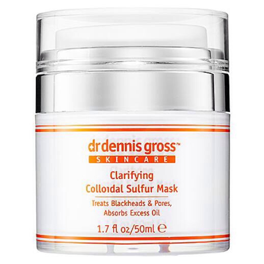 5. For an overnight face mask that means business, try this one from Dr. Dennis Gross. While you're asleep, this sulfur mask pulls out impurities, and absorbs excess oil so you wake up with clear skin and minimized pores. 
Dr. Dennis Gross Clarifying Colloidal Sulfur Mask, $42, Sephora.com