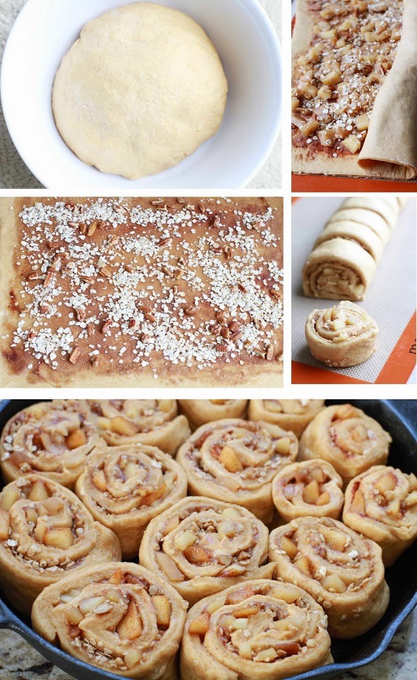 Apple pecan pie rolls 