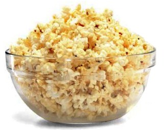 A bowl of popcorn