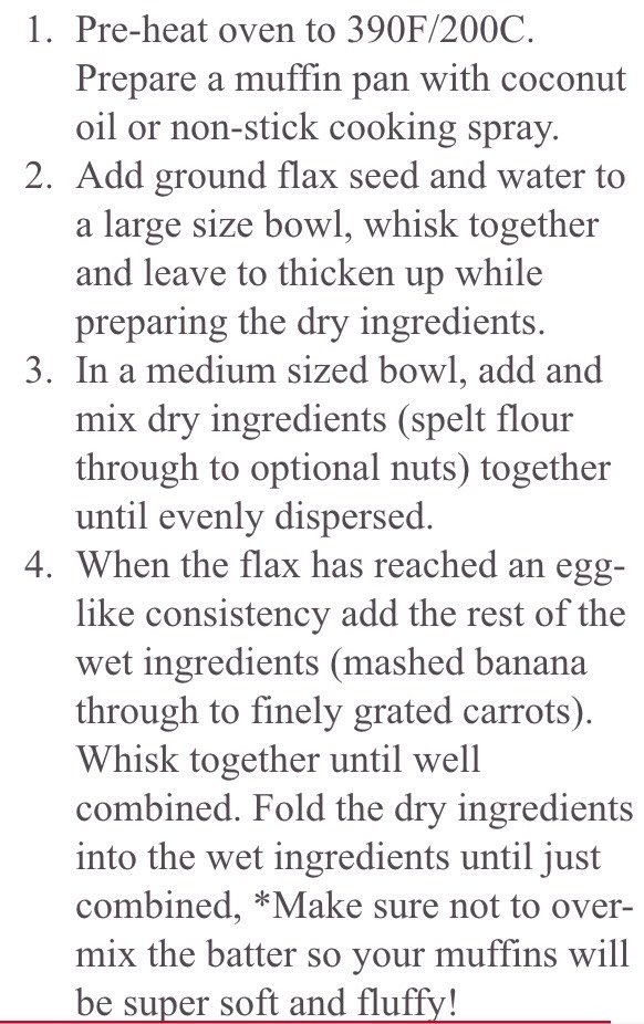 Healthy Banana Carrot Muffins