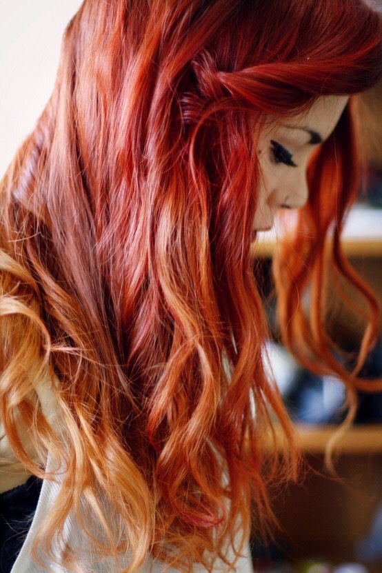 Red To Orange Ombré 