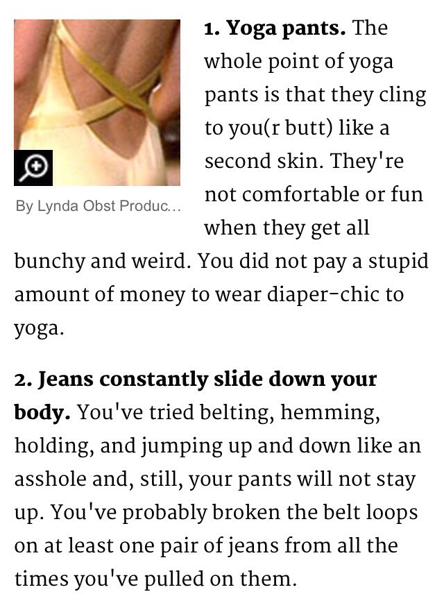 Problems Only Girls With Flat Butts Understand. 