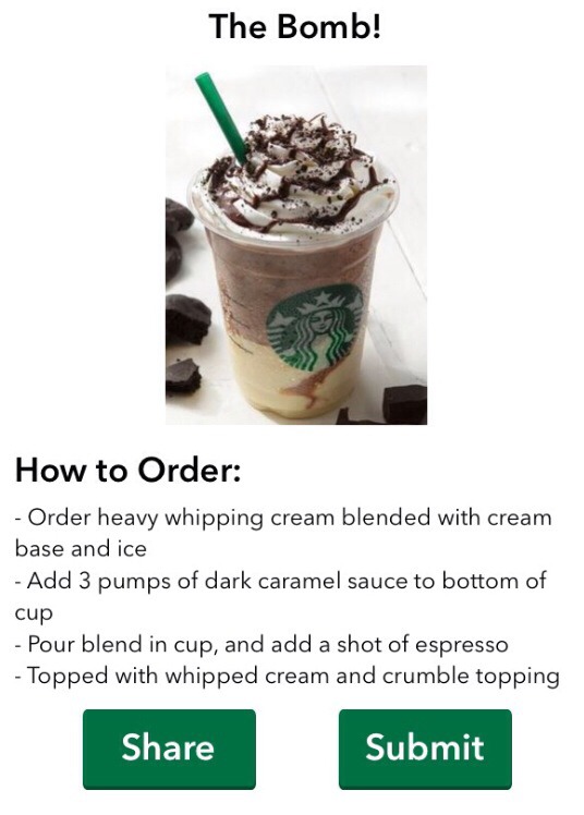 Starbucks Hidden Drink Recipes 