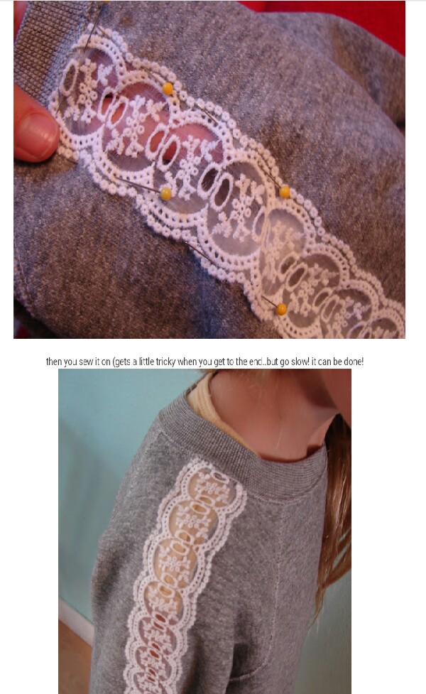 DIY Lace Sleeves!