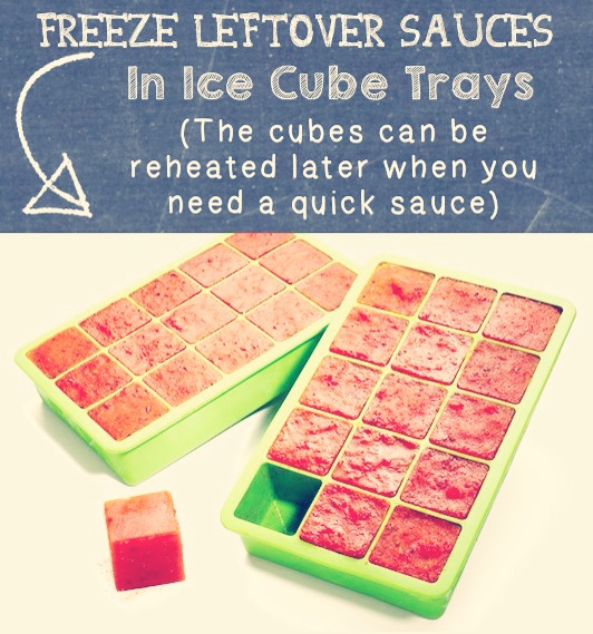 Freeze left over sauce 