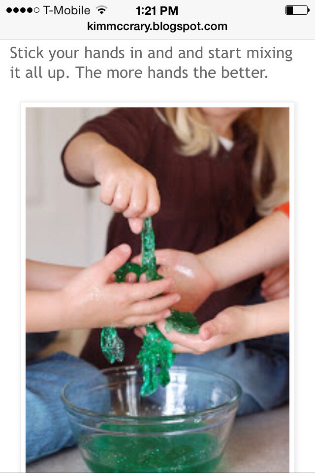 Homemade Slime, Great For Birthday Treats At School