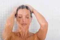 - choose showers instead of baths 
Make sure the water is warm not hot also try & limit how long you are in the shower. 
Pat water on skin, don't rub water off skin, afterwards straightway apply moisturiser. 

It's also best to skip the shower jel.