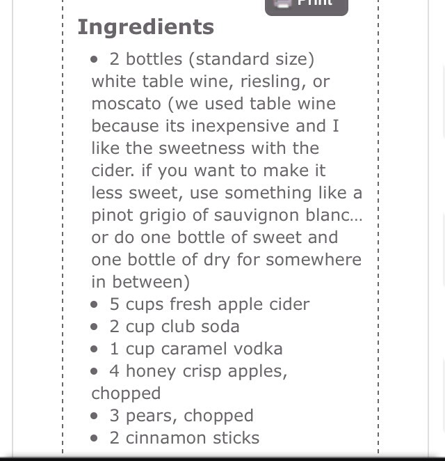 Apple Pie Sangria