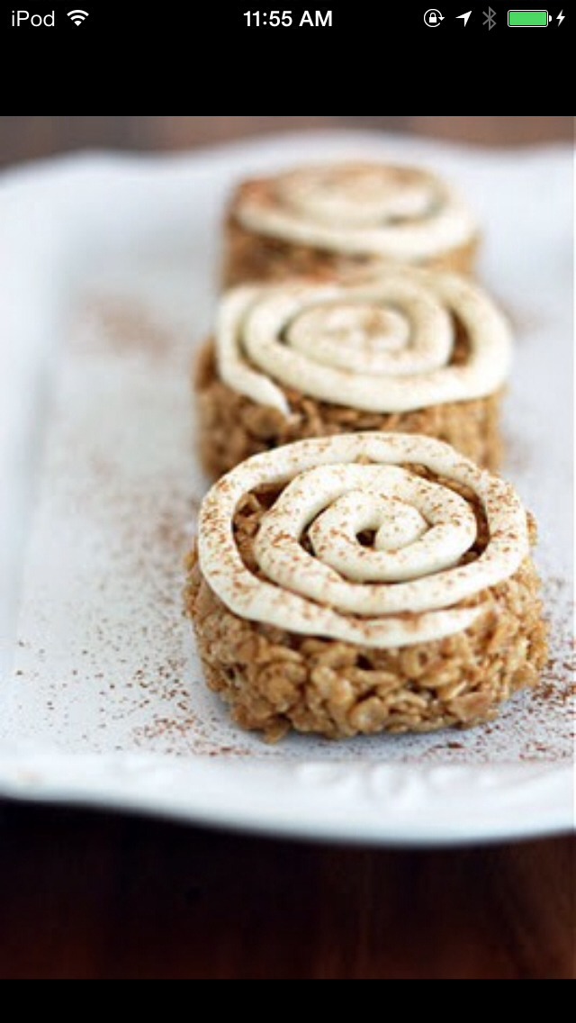 Cookies And Cream Rice Krispies And Cinnimon Roll Rice Krispies.