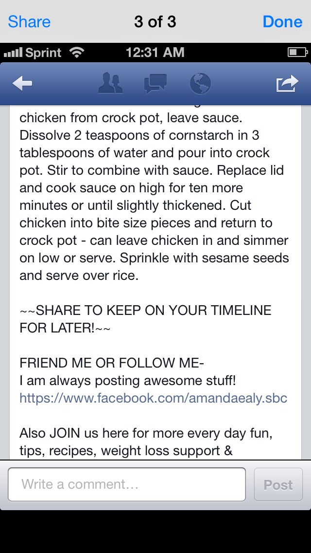 Sesame Chicken For Slow Cooker