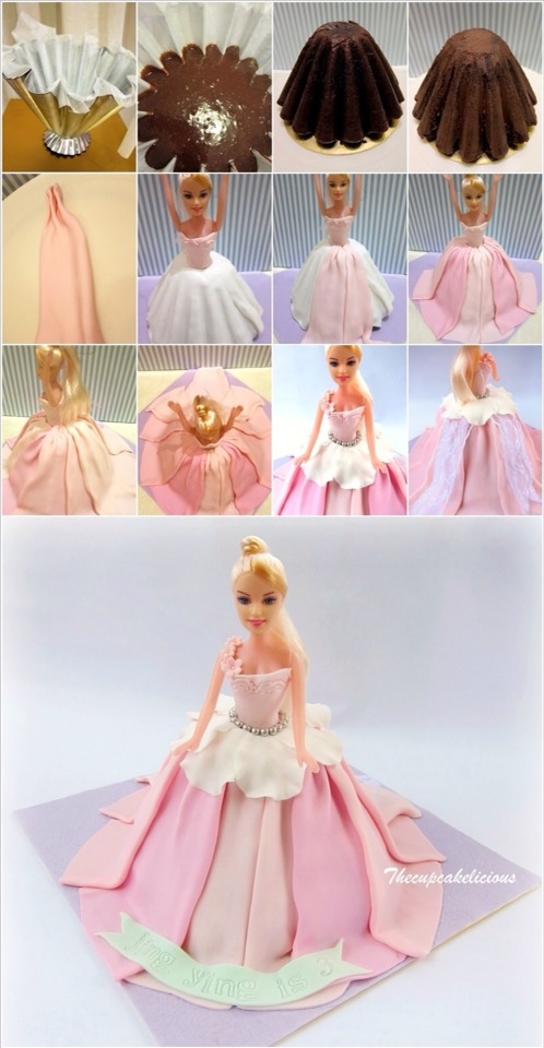 Awesome Tutorials On Doll Cakes. And Step By Step Elsa's Let It Go Cake. 😘