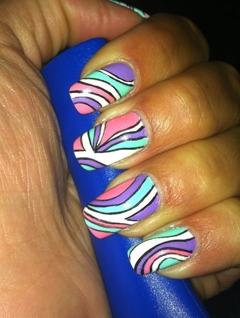Pucci Inspired Nail Art