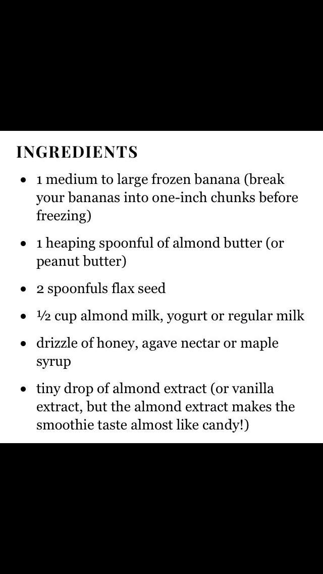Best Banana Almond Smoothie Ever!