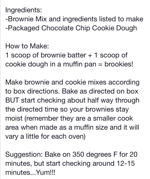 ✨Brownie Cookie Cups✨