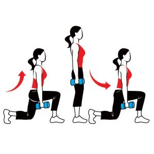 40 lunges per leg with weights
