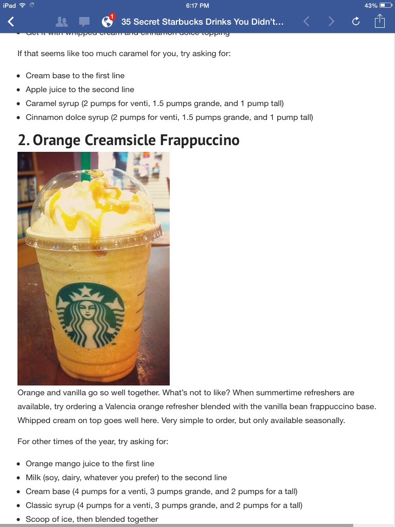 "Starbucks Secret Drinks"