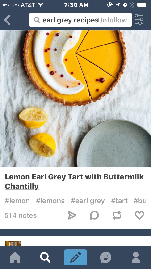 Lemon Earl Grey Tart 