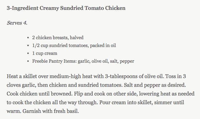 Easy Creamy Sundried Tomato Chicken #tipIt