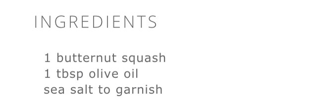 Butternut Squash Fries