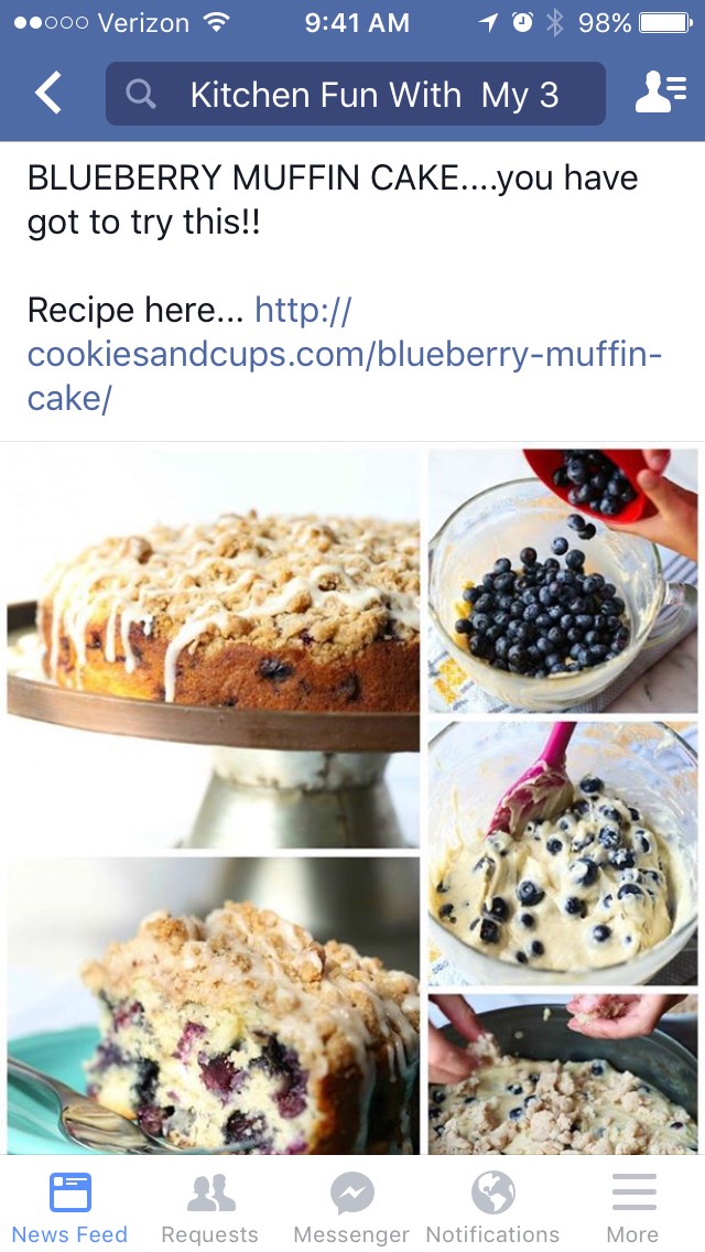 Blueberry Muffin Cake 