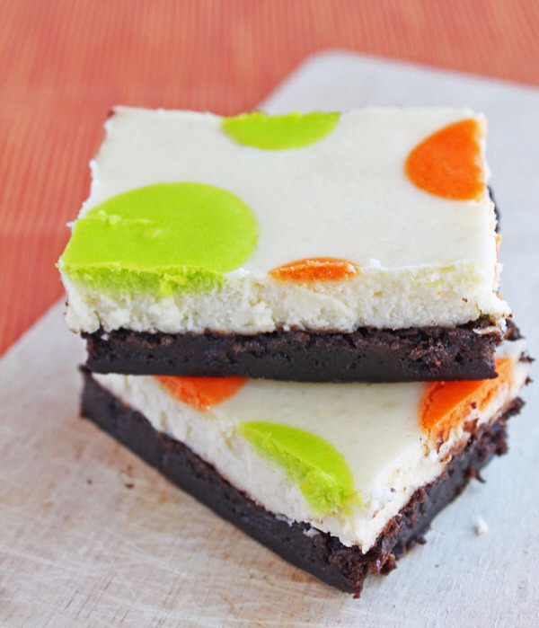20. Polka Dot Cheesecake Brownies